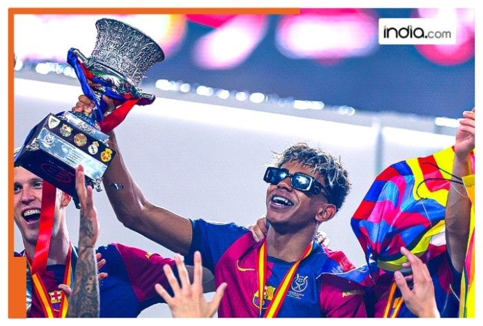 Lamine Yamal and Raphinha star in 10-men Barcelona’s 5-2 triumph over Real Madrid to clinch Spanish Super Cup