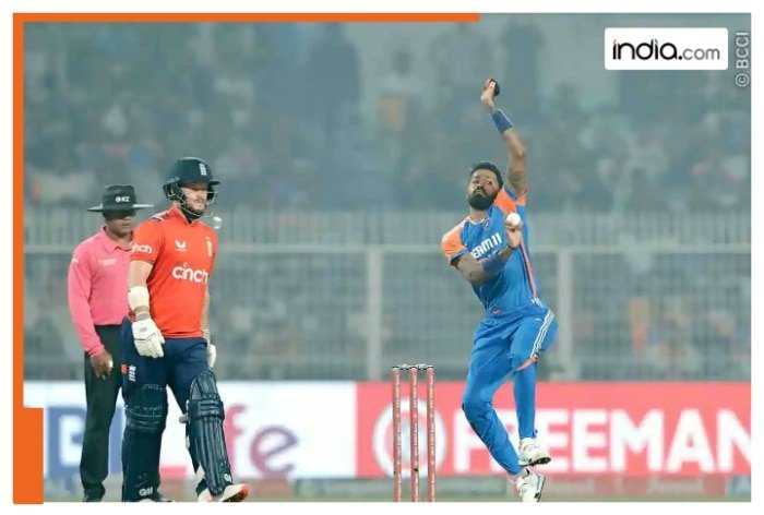 Hardik Pandya BEATS Jasprit Bumrah in THIS bowling record during firs T20I against England