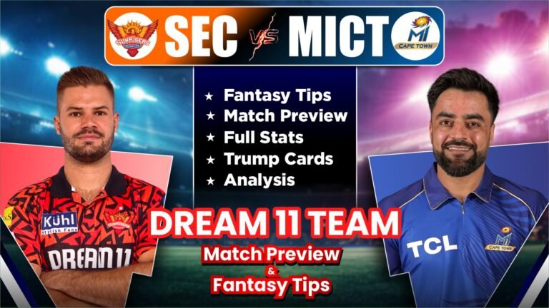 SEC vs MICT Dream11 Team Today Prediction, MICT vs DSG Dream11 Fantasy Tips, Stats and Analysis
