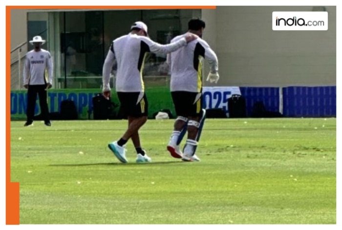 INJURY scare for Team India ahead of ICC Champions Trophy 2025, Rishabh Pant takes a blow on knee during practice