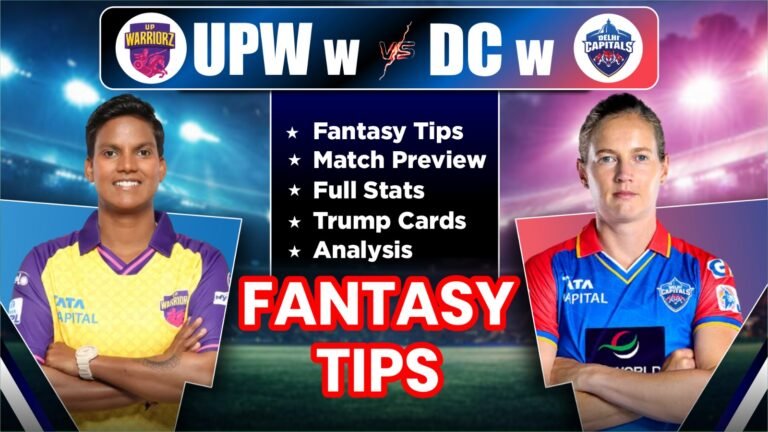 UP W vs DEL W Fantasy Team Prediction Today, UP W vs DC W Team of Dream11: Player Stats, Possible 11