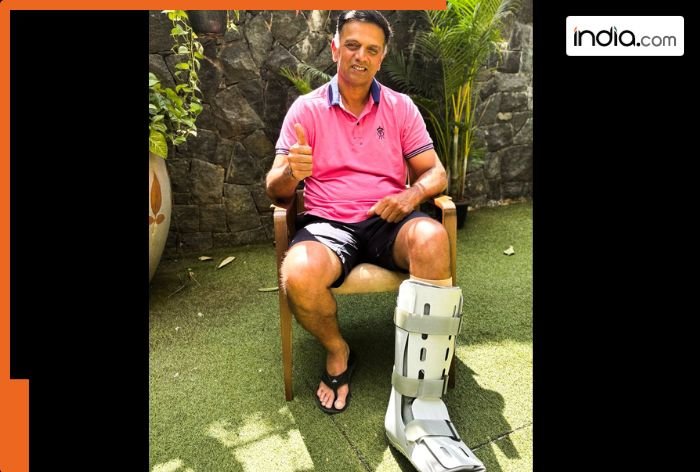 Rajasthan Royals head coach Rahul Dravid turns up for training on ‘one leg’, video goes viral