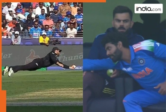 Kane Williamson takes a stunning one-handed catch to dismiss Ravindra Jadeja, video goes viral