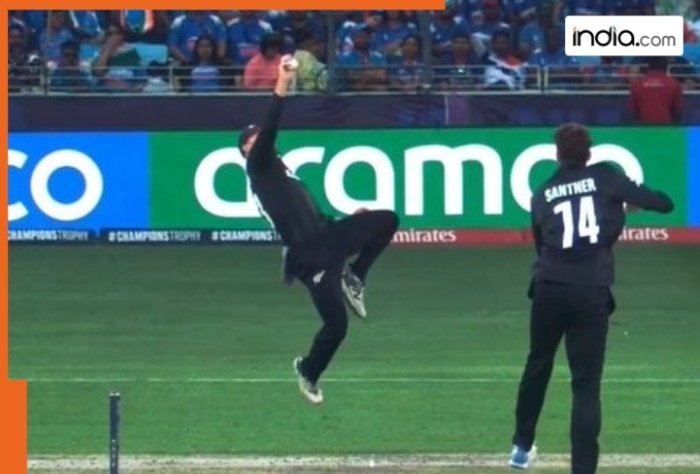 Glenn Phillips pulls off Spectacular one-handed catch to dismiss Shubman Gill in Champions Trophy final, video goes viral