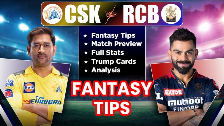 CSK vs RCB Dream11 Team Prediction, Player Stats, Possible11, Pitch Report, Matchups