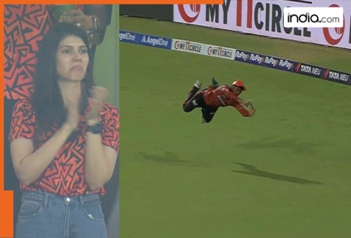 SRH Player took ‘Catch of IPL’, Kavya Maran reaction says it all, video going Viral
