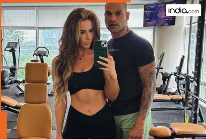 Shikhar Dhawan with his new girlfriend Sophie Shine, Look at the workout routine they follow, its as strong as………….
