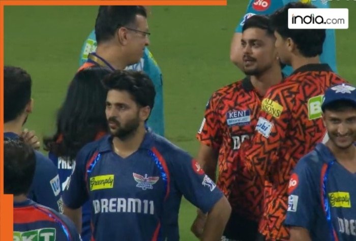 LSG owner Sanjiv Goenka speaks to Abhishek Sharma, Ishan Kishan after Digvesh Rathi clash, video goes viral