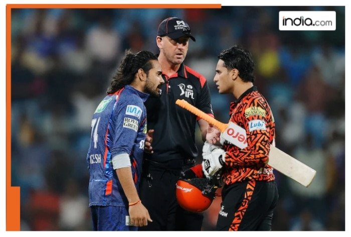 LSG spinner Digvesh Rathi gets engage with Abhishek Sharma in a heated spat in IPL 2025