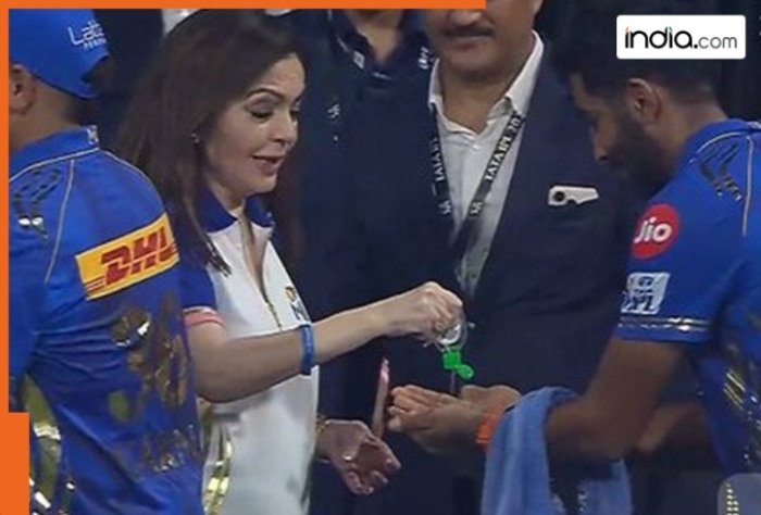 Nita Ambani sanitises Jasprit Bumrah’s palm before shaking hands after MI beat DC, video goes viral
