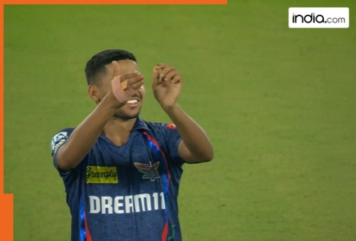 LSG bowler ‘copies’ suspended Digvesh Rathi’s notebook celebration after taking wicket in GT vs LSG match, his name is…