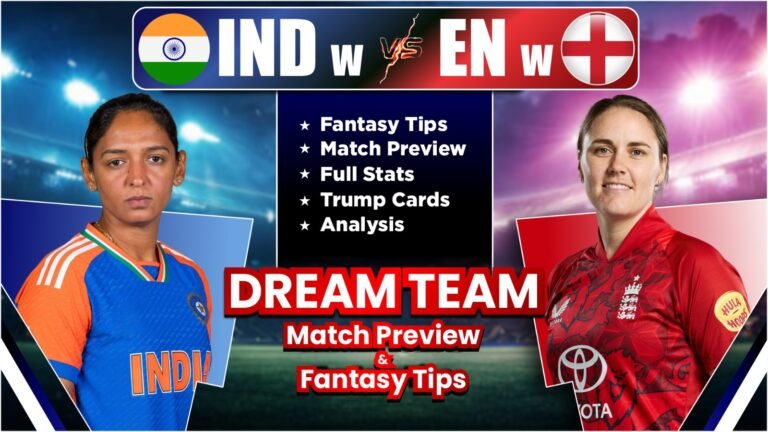 EN w vs IN w Dream11 Team Prediction, Player Stats, Possible 11 and Fantasy Tips