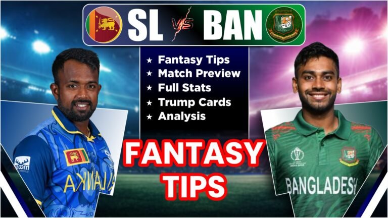 Sri Lanka vs Bangladesh 1st ODI Dream11, Fantasy Tips, Stats and Analysis