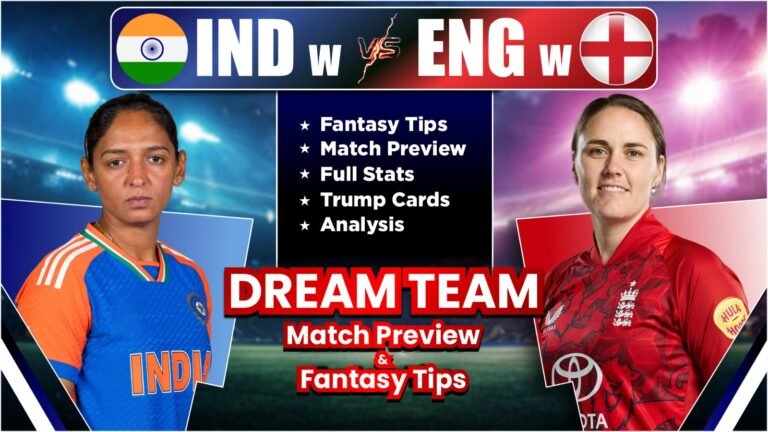 EN w vs IN w Dream11 Team Prediction 2nd ODI, Player Stats, Possible 11 and Fantasy Tips